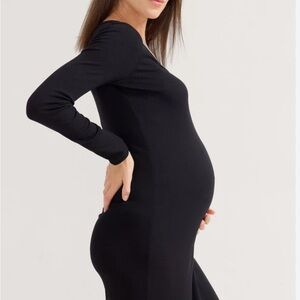 Hatch Long Sleeve Ribbed Maternity Dress